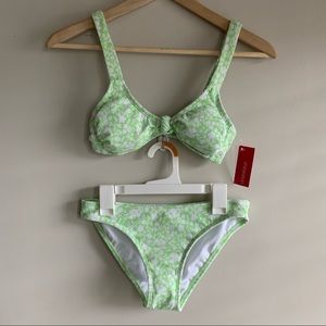 Green Floral Bikini NWT
